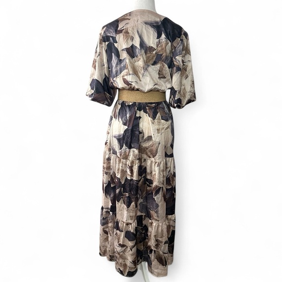 Rachel Zoe Pink and Tan Dolman Sleeve Maxi Dress - Picture 9 of 9